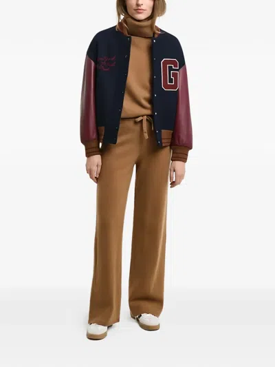 Gant Drawstring Trousers In Brown