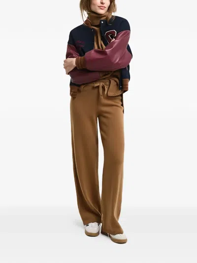 Gant Drawstring Trousers In Brown