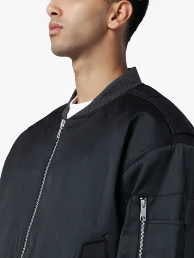 Entire Studios Zip-up Bomber Jacket In Black