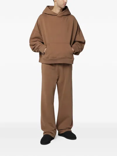 Entire Studios Mens Dune Straight-leg Relaxed-fit Cotton Jogging Bottoms Xl In Brown