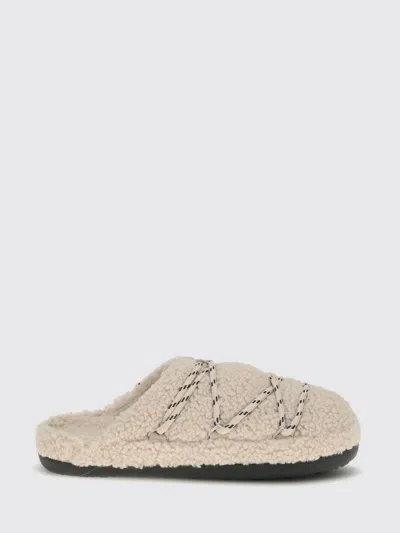 Moon Boot Mb Teddy Slipper Slipper-mule In Beige Shearling In Neutral