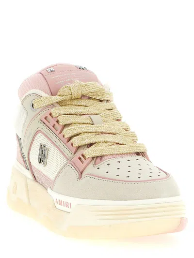 Amiri Crystal Ma-1 Sneakers Pink In Animal Print