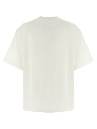 Jil Sander Crewneck Short Sleeves Classic Print T-shirt Clothing In White