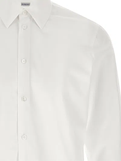 Burberry White Poplin Shirt In White