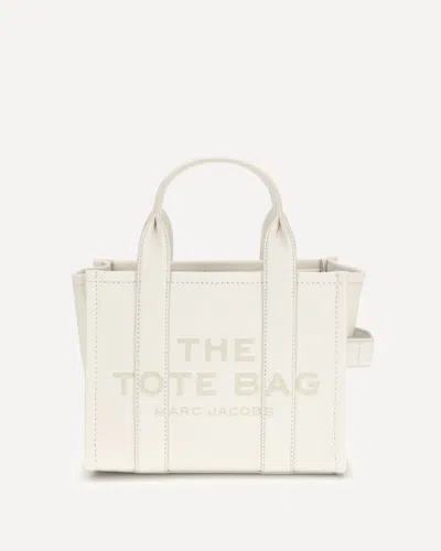 Marc Jacobs The Tote Small Leather Tote In White
