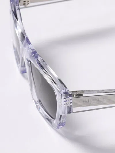 Gucci Rectangular Sunglasses Transparent Frame In Transparent