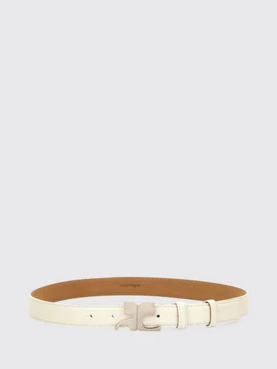 Courrèges Courreges Women Leather "ac" Belt In Neutral