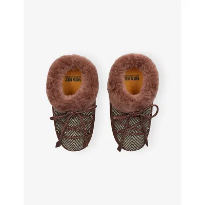 Moon Boot Womens Brown  X Guest In Residence Evx Chalet Faux-fur Mules Eur 35 / 2 Uk In Brown