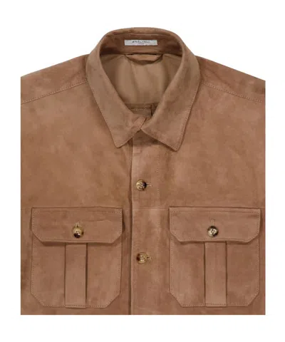 Boglioli Button-up Overshirt Jacket In Brown