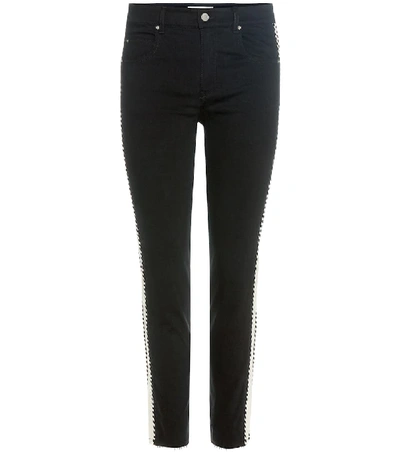 Shop Isabel Marant Étoile Haven Striped Jeans In Grey