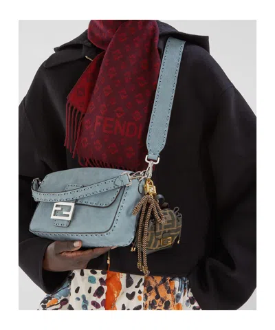 Fendi Padlock Charm In Black