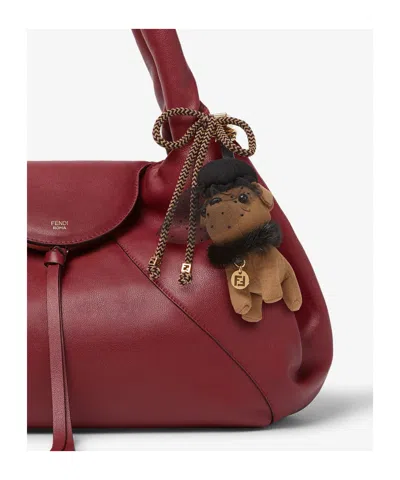 Fendi Padlock Charm In Black