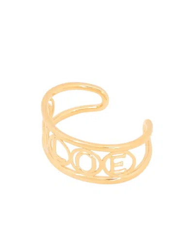 Chloé Script Bracelet In Gold