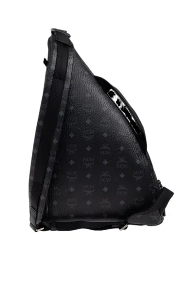 Mcm Zippered Single-shoulder Backpack In Pink