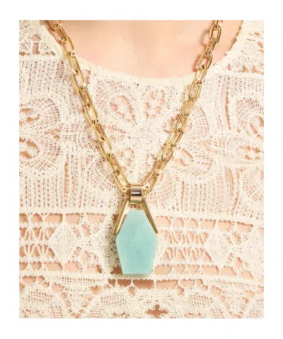 La Doublej Portal Chain Geometric Necklace In Multi