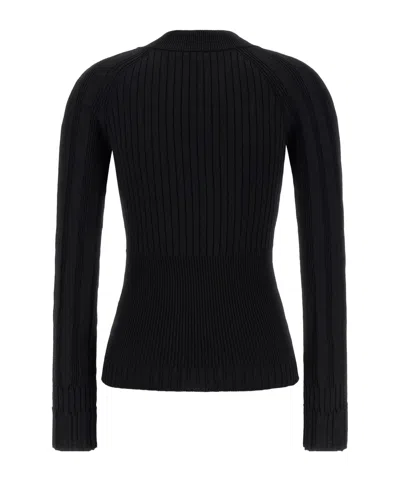 Balmain Buttoned Fitted Cardigan In Black