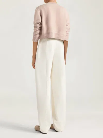 Givenchy Cropped Cardigan In Wool And Cashmere In Pink