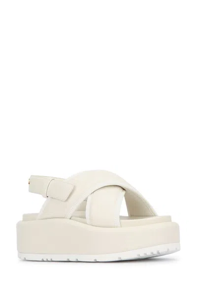 Dior Platform Sandals In White
