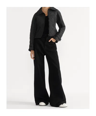Dior Macrocannage Fitted Jacket In Brown