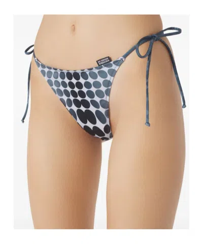 Jean Paul Gaultier Dots-print Tie Bikini Set In Blue