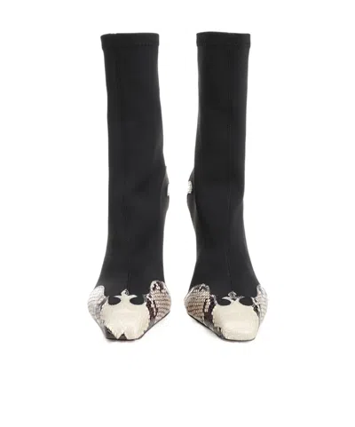 Paris Texas Belle Western Ankle Boot In Black