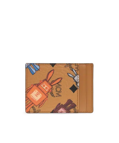 Mcm Pattern Card Holder In Multi