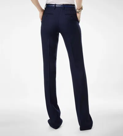 Tom Ford Belt Loop Track Pants In Blue