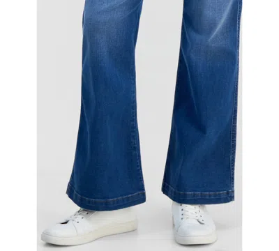 Style & Co Petite Pull-on Shaping High-rise Bootcut Jeans, Macy's Exclusive In Blue