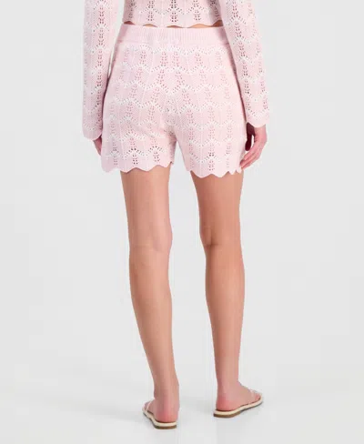 Hooked Up By Iot Juniors' Chevron Pointelle Shorts