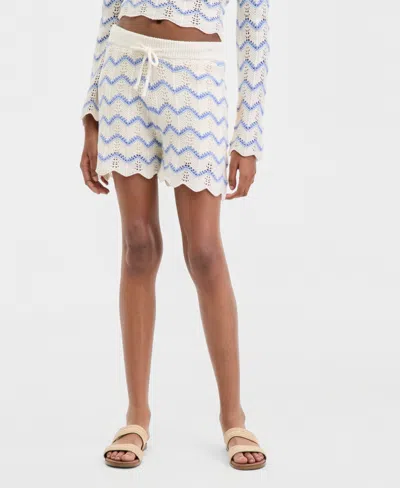 Hooked Up By Iot Juniors' Chevron Pointelle Shorts