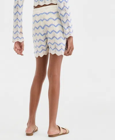 Hooked Up By Iot Juniors' Chevron Pointelle Shorts