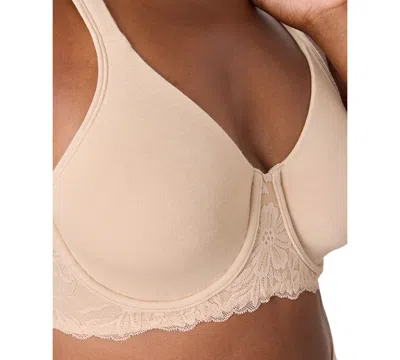 Bali Plus Size Breathe Medium Underwire Full Coverage Minimizer Bra In Neutral