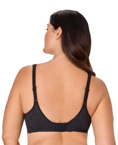Bali Plus Size Breathe Medium Underwire Full Coverage Minimizer Bra In Black