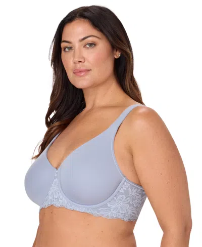 Bali Plus Size Breathe Medium Underwire Full Coverage Minimizer Bra In Silver