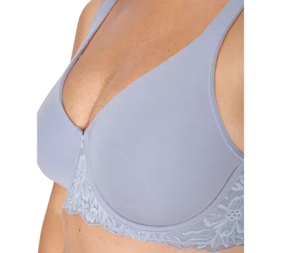 Bali Plus Size Breathe Medium Underwire Full Coverage Minimizer Bra In Silver