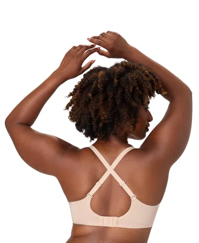 Bali Plus Size Breathe Medium Underwire Full Coverage T-shirt Bra In Brown