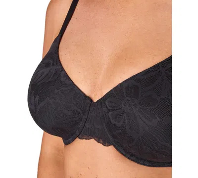 Bali Plus Size Breathe Medium Underwire Full Coverage T-shirt Bra In Black