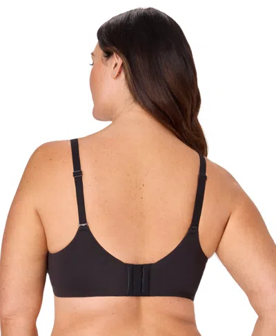 Bali Plus Size Breathe Medium Underwire Full Coverage T-shirt Bra In Black