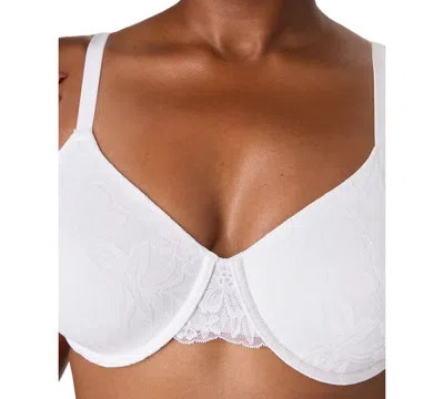 Bali Plus Size Breathe Medium Underwire Full Coverage T-shirt Bra In White