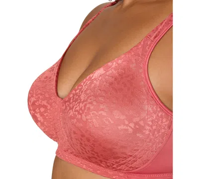 Playtex 18 Hour Ultimate Lift And Support Wireless Bra 4745 In Red