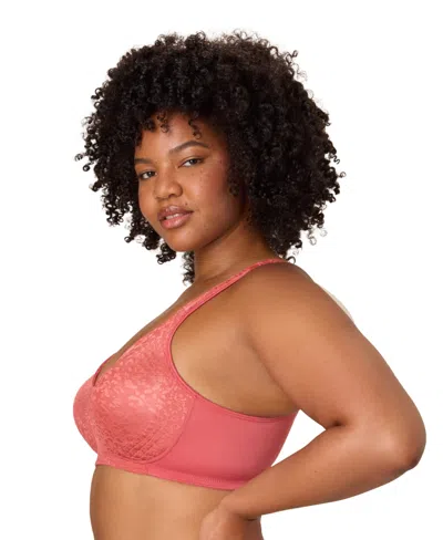 Playtex 18 Hour Ultimate Lift And Support Wireless Bra 4745 In Red