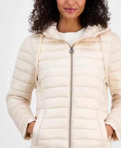 Michael Kors Packable Quilted Jacket In Neutral