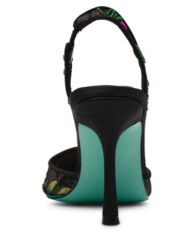 Betsey Johnson April Pointed Toe Slingback Pump In Multi