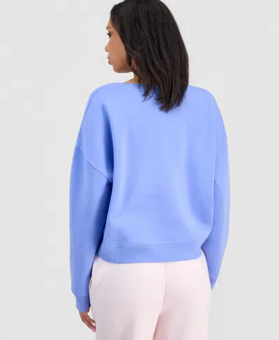 Grayson Threads, The Label Juniors' Hello Kitty Bow Fleece Sweatshirt In Purple