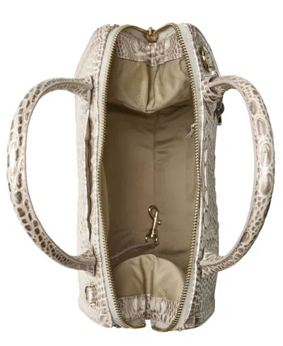 Brahmin Caroline Melbourne Embossed Leather Satchel Bag In Pattern