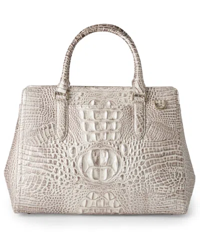 Brahmin Finley Medium Leather Satchel Bag In Pattern