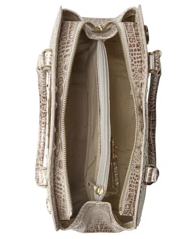 Brahmin Finley Medium Leather Satchel Bag In Pattern