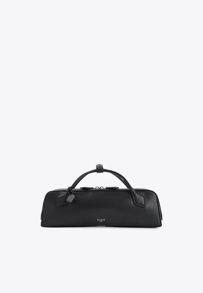 Alaïa Womens Noir Le Teckel Small Leather Shoulder Bag In Black