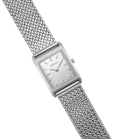 Breda Virgil Tethered Mesh Strap Watch, 20mm In Silver