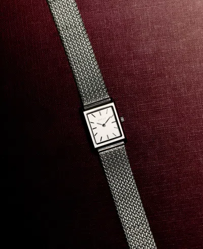 Breda Virgil Tethered Mesh Strap Watch, 20mm In Silver